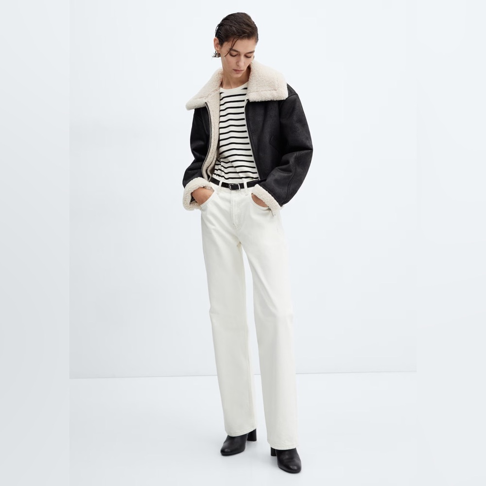 Mango Shearling Jacket NWT